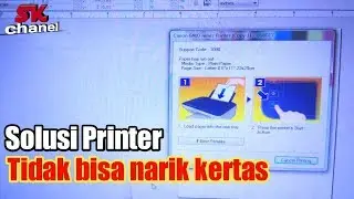 Printer canon E400 error / blink lampu kedip 2 kali / papper jam / tidak bisa narik kertas