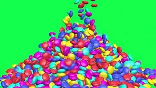 Cadbury Gems Chocolate Falling Down Green Screen Black Screen Video