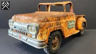 Tonka Truck Custom Restoration - Texas A&M Tribute Gig Em Aggies! - Oddly Satisfying Toy Restoration