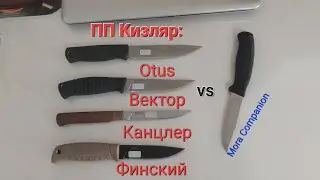 Обзор ножей ПП Кизляр: Otus, Вектор, Канцлер и Финский.