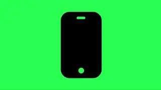 Plain Mobile Screen BG Green Matte For Promo Video