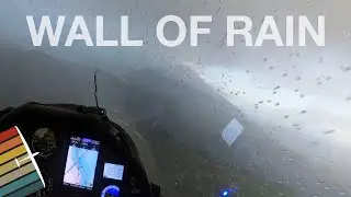 Glider pilot flys through wall of rain, twice!! 💦