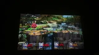 Super smash bros Wii U 5 stock battle Smitty Vs Dave Vs Rich Vs Scott