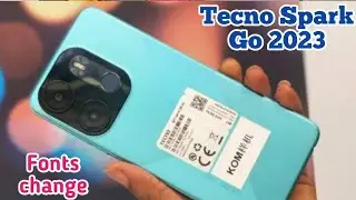 Font Change In Tecno Spark Go 2023, How To Change Font Style In Tecno Spark Go 2023,