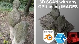 3D SCAN with any GPU using IMAGES (3D Programetry) | Meshroom CL