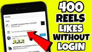 400 Instagram Reels Likes Without Login|How To Increase Reels Likes Without Login|Trick Net|