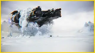 Frosty Frontier: Houdini & Arnold VFX Breakdown of a Tundra Spaceship Launch