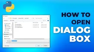 Open File Dialog Box | Python Tkinter | Python Programming for beginners