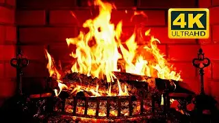 🔥 Cozy Fireplace 4K UHD! Fireplace with Crackling Fire Sounds. Fireplace Burning for TV 4K