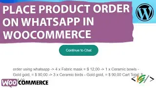 How to Place WooCommerce Product Orders on WhatsApp in WordPress