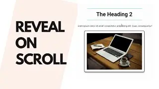 Reveal On Scroll Effect For Your Blogger Website