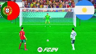 RONALDO VS MESSI ! PORTUGAL VS ARGENTINA ! FIFA 24 ! PENALTY SHOOTOUT ! FINAL