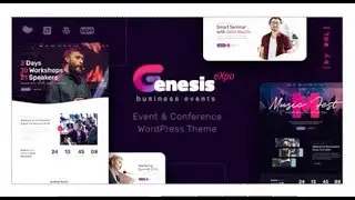 GenesisExpo | Business Events & Conference WordPress Theme | Themeforest Templates