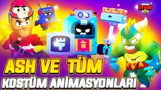 İŞTE YENİ KARAKTER ASH VE SEZON 8 KOSTÜMLERİ OYUNİÇİ ANİMASYON  - Brawl Stars