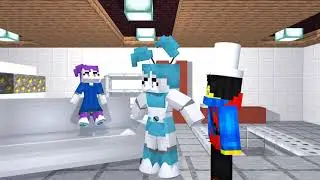 Minecraft Animation: Robots have hiccups!