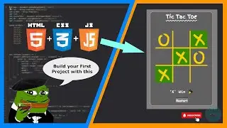 Tic Tac Toe Game using HTML, CSS, JavaScript - Simple Project - All CS Stuff