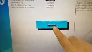 How to enable virtualization on HP laptop