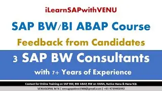 BW/BI ABAP : Course Completion Feedback from Candidates