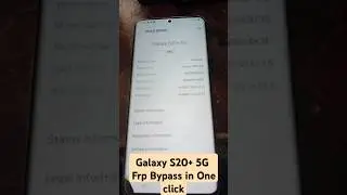 Samsung Galaxy S20+ 5G Frp Bypass in One Click