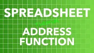 Spreadsheet ADDRESS Function