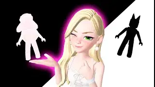 24 ЧАСА В ЧЁРНО-БЕЛОМ МОДА -  челендж в роблокс - Fashion Famous Roblox