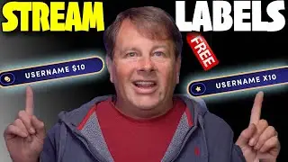 Add Stream Labels To OBS for your live streams  FREE!