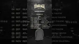 Feliz de que estaremos nuevamente en USA con la segunda etapa del Terrenal Tour ¡espero verte allá!