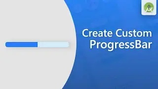 Create custom Horizontal ProgressBar in android studio || Android studio tutorial