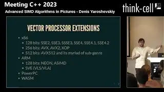 Advanced SIMD Algorithms in Pictures - Denis Yaroshevskiy - Meeting C++ 2023