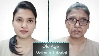 Easy Old Age Makeup Tutorial (3 products) | Tips And Challenges