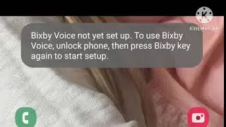 Bixby Voice not yet set up . To use Bixby Voice, unlock phone, then press Bixby Key again to start