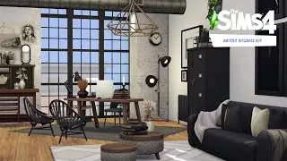 Artist's Apartment • Artist Studio Kit • The Sims 4 • No CC | Speed Build