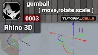 0003. gumball & object transform in rhino