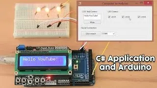 Arduino Tutorial: C# to Arduino Communication. Send data and commands from Computer to an Arduino.