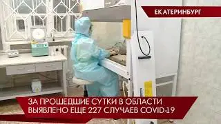 За прошедшие сутки в Свердловской области выявлены еще 227 случае COVID-19 ( + 161 в Екатеринбурге)