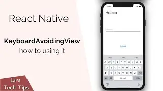 React Native: KeyboardAvoidingView