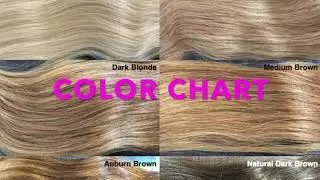 Color Chart, Warm Blondes, Natural Grey and Natural Dark Color Hairs, Learn more about hair colors