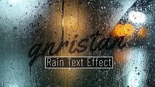 Buğulu Cama Yazı Yazma Efekti | Rain Text Effect | Photoshop Tutorial