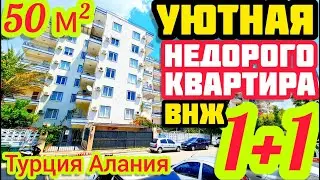 НЕДОРОГАЯ на МОРЕ УЮТНАЯ квартира в Алании ПОД КЛЮЧ недвижимость в Турции с ВНЖ