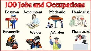 Lesson 42: List of 100 Jobs and Occupations Names in English | Listen and Practice #english