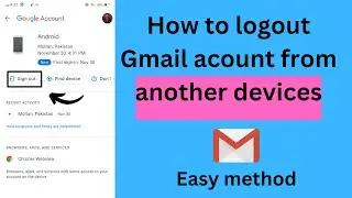 How to signout/logout from all other devices ( New method)