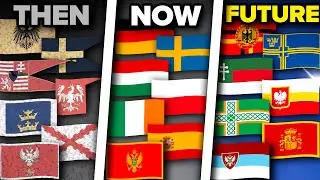 ENTIRE Evolution of ALL European Flags (1 - 2124)