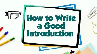 How to Write an Introduction