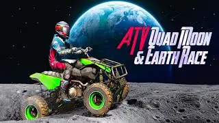 ATV Quad Moon & Earth Race Gameplay