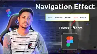 Navigation Effect In Figma | Menu Hover Effect - Expert Azi