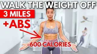 3 MILE FAST Walking to Lose Belly Fat (burn calories!)
