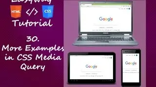 30. CSS Media Queries - More Examples - Hindi