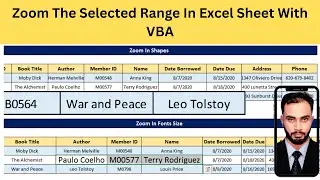 How to Zoom the Selected Range in Excel Sheet with VBA