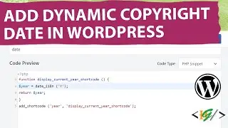 How to Add Dynamic Copyright Date in WordPress Footer