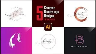 5 Common Beauty logo design | Adobe Illustrator